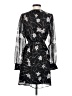 Elizabeth and James 100% Polyester Print Black Cocktail Dress Size XS - photo 2