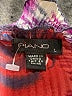 PIANO 100% Polyester Purple 3/4 Sleeve Blouse Size L - photo 7