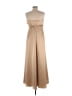 David's Bridal 100% Polyester Tan Cocktail Dress Size 10 - photo 2