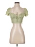 Princess Polly 100% Polyester Green Short Sleeve Top Size 2 - photo 1