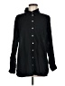 D&Co. Solid Black Long Sleeve Button-Down Shirt Size M - photo 1