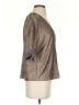 Deletta Metallic Silver Short Sleeve Top Size S - photo 4