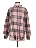 Jun & Ivy Plaid Pink Long Sleeve Button-Down Shirt Size M - photo 1