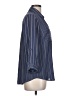 Iz Byer 100% Polyester Stripes Blue 3/4 Sleeve Blouse Size L - photo 4