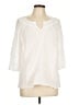 Talbots 100% Cotton White 3/4 Sleeve Blouse Size L - photo 1