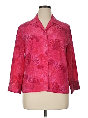 Click 3/4 Sleeve Blouse (view 1)