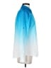 Calvin Klein 100% Polyester Color Block Blue Long Sleeve Blouse Size XS - photo 4
