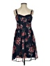 Xhilaration Floral Blue Cocktail Dress Size S - photo 1
