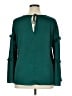 Worthington 100% Polyester Green Long Sleeve Blouse Size XL - photo 2