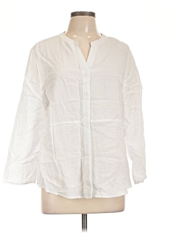 Habitat 3/4 Sleeve Button-Down Shirt (view 1)