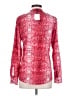 Calvin Klein 100% Polyester Red Long Sleeve Blouse Size XS - photo 2