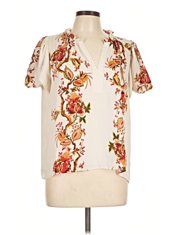 Rose + Olive Short Sleeve Blouse (view 1)