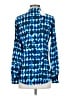 Calvin Klein 100% Polyester Blue Long Sleeve Blouse Size XS - photo 2