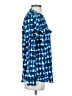 Calvin Klein 100% Polyester Blue Long Sleeve Blouse Size XS - photo 4
