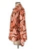 Rose + Olive 100% Polyester Paisley Orange Long Sleeve Blouse Size L - photo 5