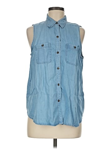 Chaps Sleeveless Button-Down Shirt (view 1)