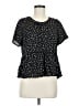 Sienna Sky 100% Polyester Black Short Sleeve Blouse Size M - photo 1