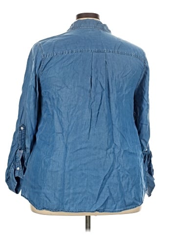 Charter Club 3/4 Sleeve Button-Down Shirt (view 2)
