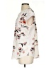 Fun2Fun Floral Ivory Short Sleeve Blouse Size S - photo 5