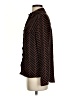 Topshop 100% Polyester Chevron-herringbone Black Long Sleeve Blouse Size 4 - photo 5