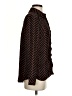 Topshop 100% Polyester Chevron-herringbone Black Long Sleeve Blouse Size 4 - photo 4