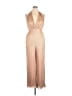 BHLDN Metallic Gold Jumpsuit Size 14 - photo 1