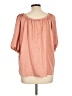 Nordstrom Pink Short Sleeve Blouse Size L - photo 2