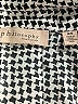 Philosophy Republic Clothing 100% Polyester Houndstooth Silver Long Sleeve Blouse Size M - photo 7