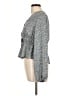 Paper Crane 100% Polyester Gray Long Sleeve Blouse Size L - photo 5