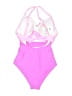 EOMENIE Hearts Pink One Piece Swimsuit Size XS - photo 2
