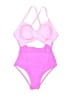 EOMENIE Hearts Pink One Piece Swimsuit Size XS - photo 1