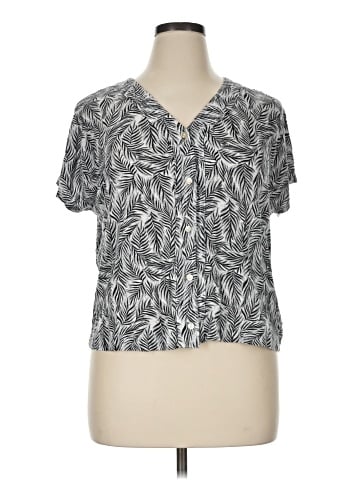 Tahari Short Sleeve Blouse (view 1)