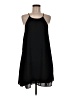 Pink Rose 100% Polyester Solid Black Casual Dress Size M - photo 1