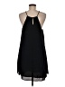 Pink Rose 100% Polyester Solid Black Casual Dress Size M - photo 2