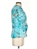 Coldwater Creek 100% Polyester Teal Short Sleeve Blouse Size S - photo 4