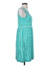 Spense Stripes Teal Casual Dress Size M (petite) - photo 4