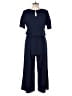 Anrabess Solid Blue Jumpsuit Size L - photo 2
