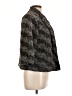 Alfred Dunner 100% Polyester Chevron-herringbone Gray Faux Fur Jacket Size 12 Petite - photo 4