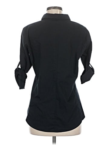 New York & Company 3/4 Sleeve Button-Down Shirt (view 2)