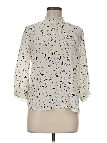 Unbranded 3/4 Sleeve Silk Top (view 1)