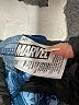 Marvel 100% Polyester Print Blue Athletic Shorts Size 7 - photo 4