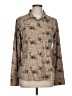 The North Face Print Brown Long Sleeve Blouse Size L - photo 1
