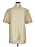 Orvis Chevron-herringbone Tan Short Sleeve Button-Down Shirt Size M - photo 1