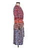 BCBGMAXAZRIA Print Blue Cocktail Dress Size M - photo 4
