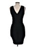 Bebe Solid Black Cocktail Dress Size M - photo 2