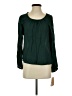 Copper Key 100% Rayon Green Long Sleeve Blouse Size S - photo 1