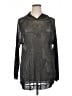 Unbranded 100% Polyester Metallic Black Gray Pullover Sweater Size XL - photo 1