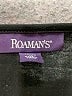 Roaman's Black 3/4 Sleeve Top Size 26 (2X) - photo 7