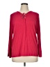 Calvin Klein Red Long Sleeve Blouse Size XL - photo 1