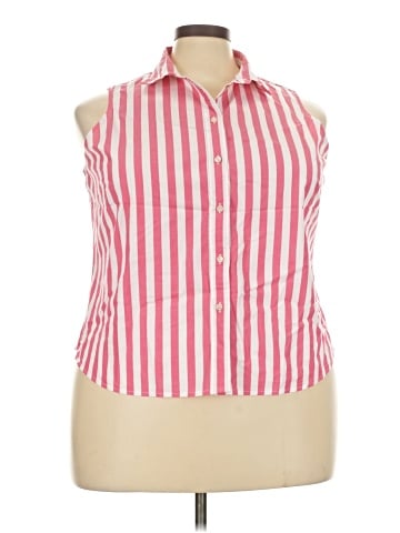 J.Crew Factory Store Sleeveless Button-Down Shirt (view 1)